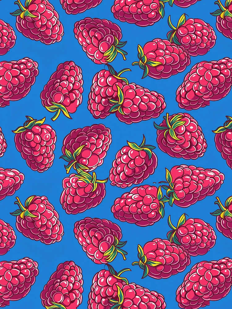 Thumbnail 4 of 4, Samsung Galaxy Phone Case, Graphics Raspberry Pattern designed and sold by wonderpix.