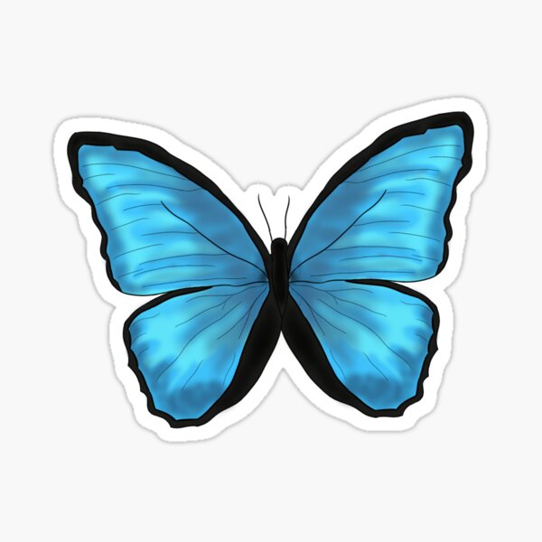 Aperçu de l'œuvre Papillon bleu – La vie est étrange créée et vendue par SimplyConnor.