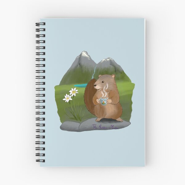 Item preview, Marmot in Tirol chilling with coffee designed and sold by TheGoldenMeadow.