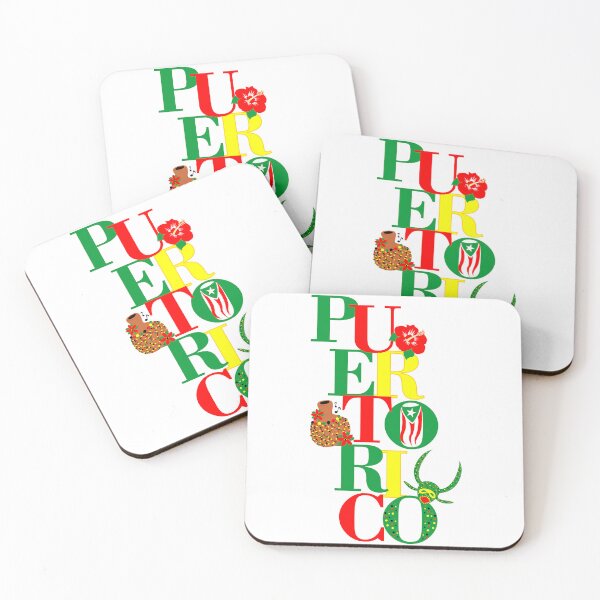 Item preview, Puerto Rico Afro Boricua Flag Green Yellow Red Black Hibiscus Flower Vejigante Mask Shekere designed and sold by byDarling.
