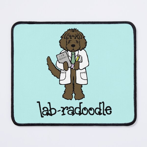 Item preview, Brown/Chocolate Lab-radoodle Scientist, Doctor - Labradoodle Lovers designed and sold by ScribbL-ScrabbL.