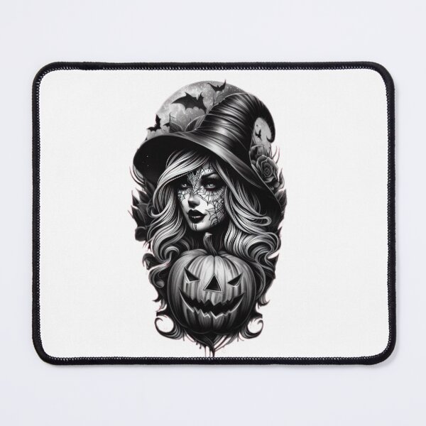 Item preview, beautiful witch magician's hat and full moon Halloween witch , Halloween tattoo , halloween pumpkin designed and sold by Expressions-Sel.