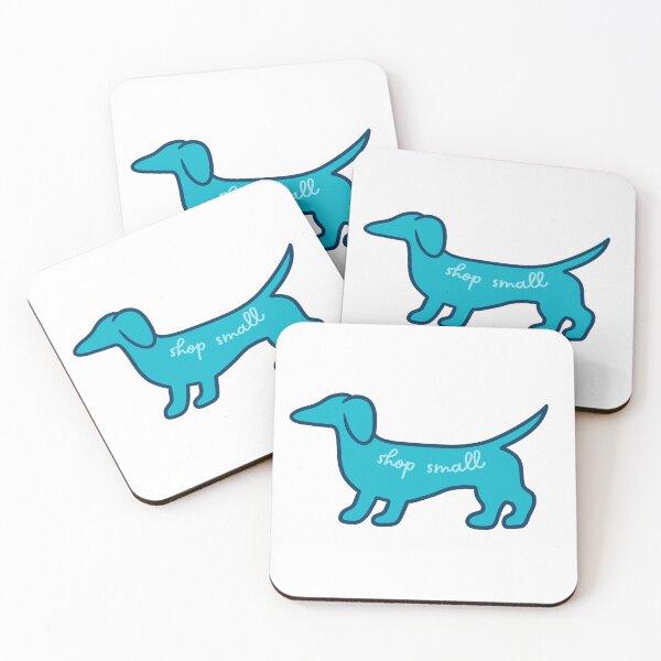 Item preview, Shop Small Dachshund- Teal designed and sold by NDeYoungLLC.