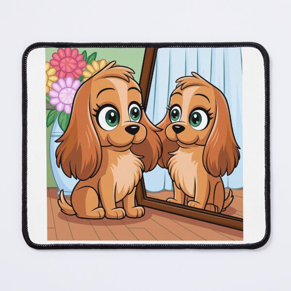Item preview, a cartoon illustration of a chubby orange cocker designed and sold by chessnegocios.