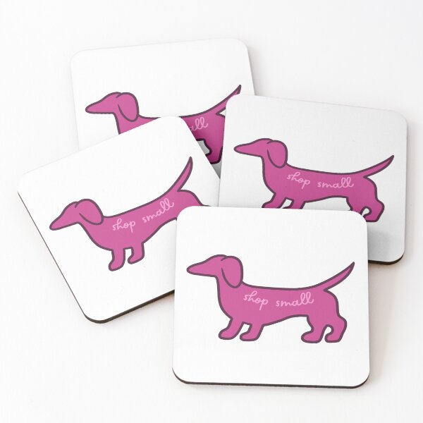 Item preview, Shop Small Dachshund- Pink designed and sold by NDeYoungLLC.