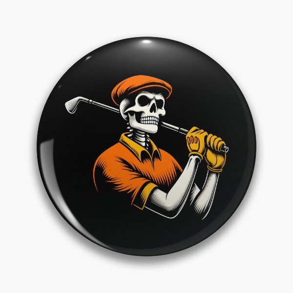 Item preview, Golfer Skeleton - Funny Halloween Costume Golfing Golfer Skull Playing Golf designed and sold by JUSTBEELEGANT.
