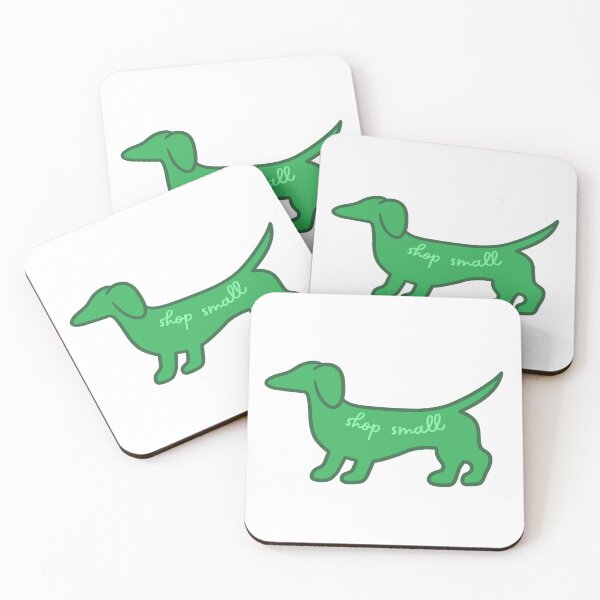 Item preview, Shop Small Dachshund- Green designed and sold by NDeYoungLLC.