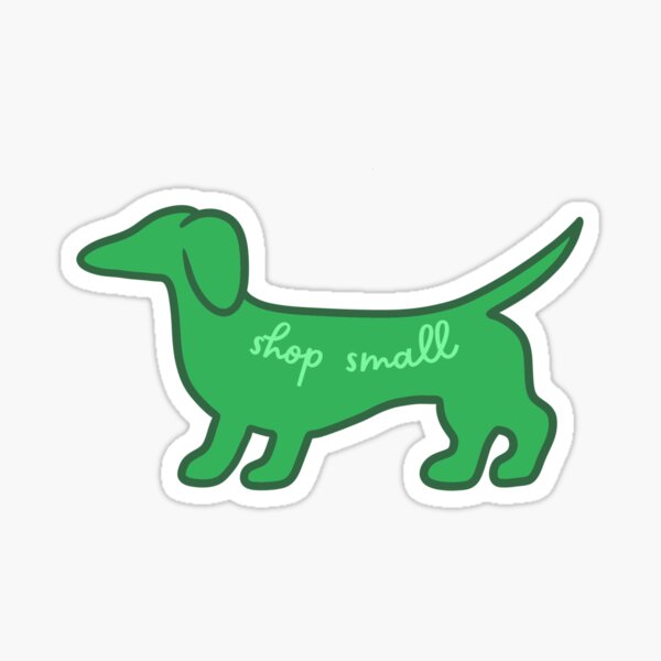 Item preview, Shop Small Dachshund- Green designed and sold by NDeYoungLLC.