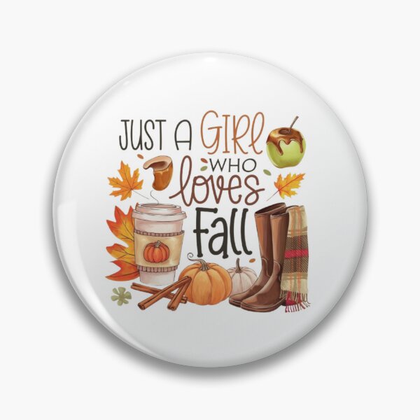 Item preview, Just a Girl Who Loves Fall – Cozy Autumn Design designed and sold by GemBob Creations.