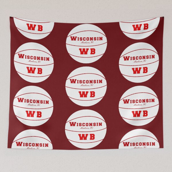 Item preview, Madison, Wisconsin WI Basketball Logo designed and sold by Lartheviking.