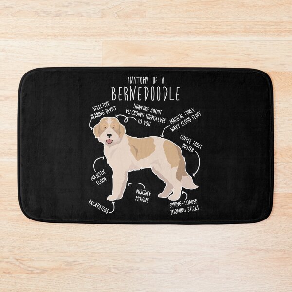 Item preview, Bernedoodle Parti Recessive Yellow Bicolor Dog Anatomy designed and sold by Clara Hollins.