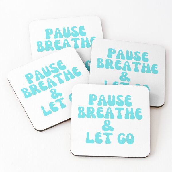 Item preview, PAUSE BREATHE LET GO DESIGN MEDITATION DESIGN  designed and sold by daniebessi987.