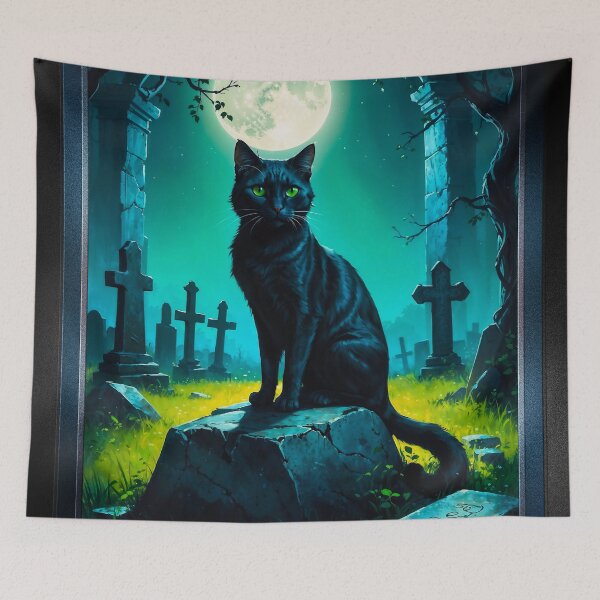 Item preview, Keeper Of The Graveyard Haunting Halloween AI Concept Art by Xzendor7 designed and sold by Xzendor7 Digital Art Creations.
