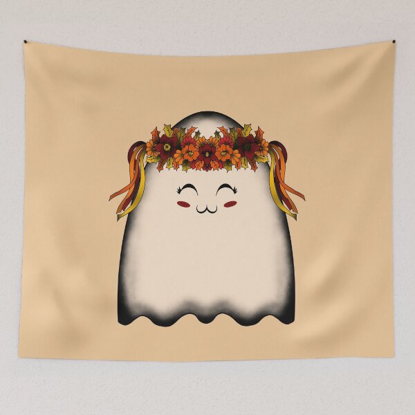 Item preview, Beautiful Fall Floral Crown Ghost  designed and sold by missmann.
