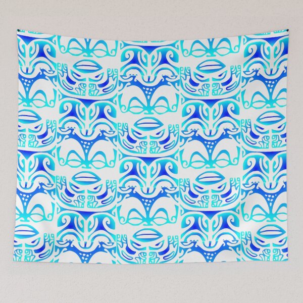 Item preview, TIKI KANE (blue lagoon) designed and sold by Nesian-Tahiti.