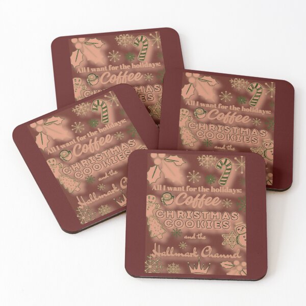 Item preview, Rustic Red & Green -  Coffee, Christmas Cookies, and Hallmark Channel Magic ✨☕ designed and sold by Earth Nature Creations.