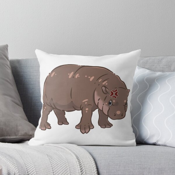 Item preview, Angry Moo Deng baby hippo designed and sold by SakuyasArt.