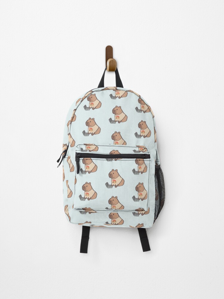 Thumbnail 1 of 3, Backpack, Programmer capybara designed and sold by Goose86.