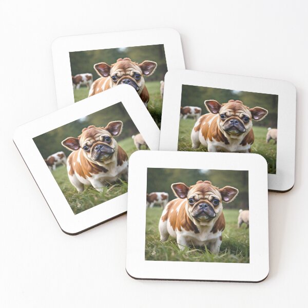 Item preview, puggy cow designed and sold by pug-maniac.