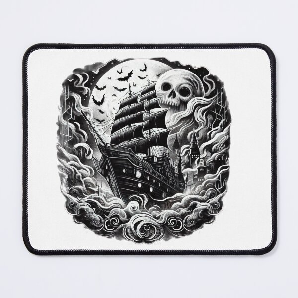 Item preview, ghost ship with a skull Halloween ship ,Halloween ghost , Halloween tattoo , halloween pumpkin designed and sold by Expressions-Sel.