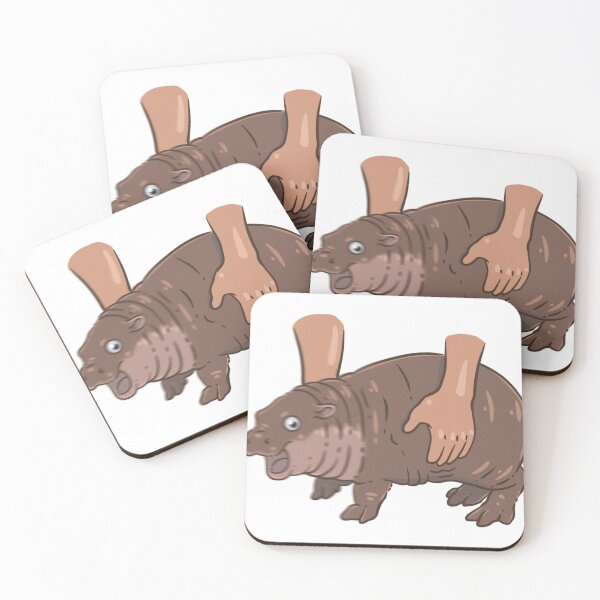 Item preview, Moo deng baby hippo being carried designed and sold by SakuyasArt.