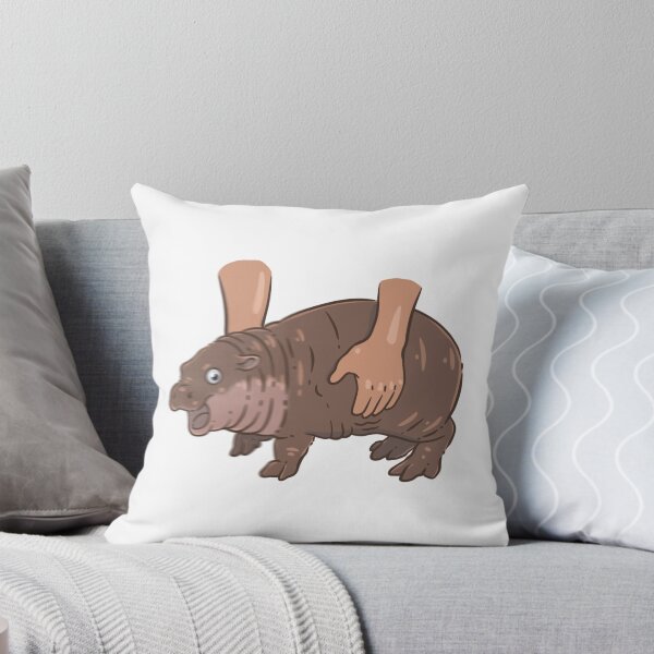 Item preview, Moo deng baby hippo being carried designed and sold by SakuyasArt.