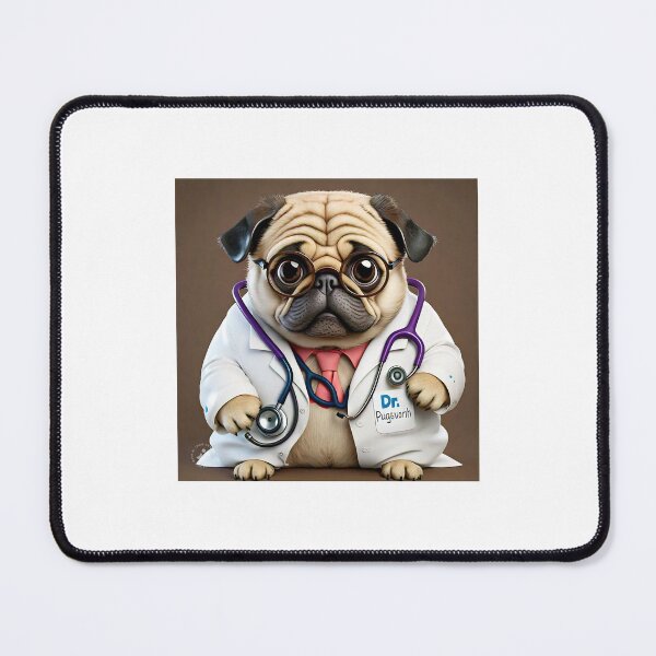 Item preview, pug doctor, Dr Pugsworth designed and sold by pug-maniac.