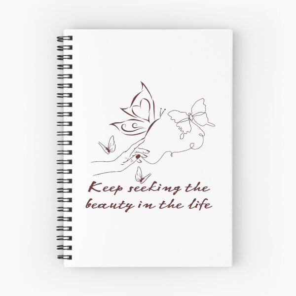 Item preview, Keep Seeking The Beauty In The Life | Hand & Butterflies Art Line  designed and sold by adlkh.