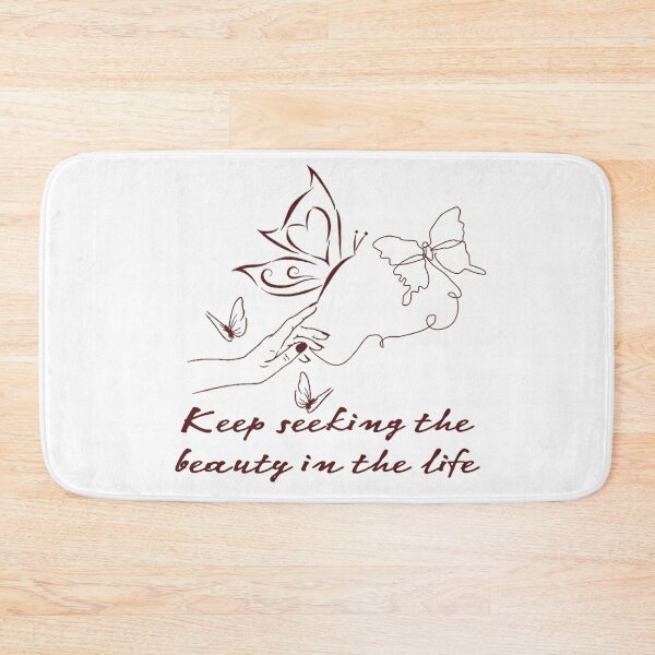 Item preview, Keep Seeking The Beauty In The Life | Hand & Butterflies Art Line  designed and sold by adlkh.