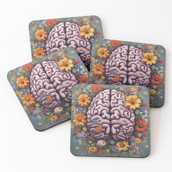 Item preview, the brain in flowers ''art painting decor '' Dr (psychology) designed and sold by masterAi.