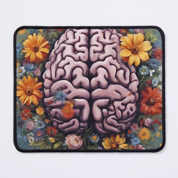 Item preview, the brain in flowers ''art painting decor '' Dr (psychology) designed and sold by masterAi.