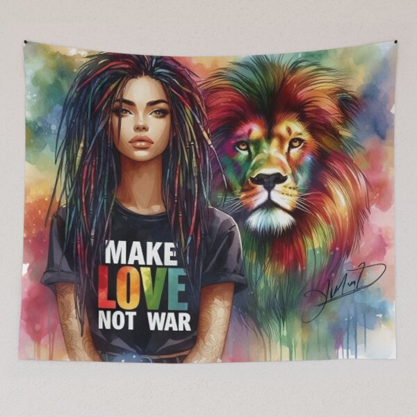 Item preview, "Make Love, Not War: A World of Peace" designed and sold by CHRIST5000.
