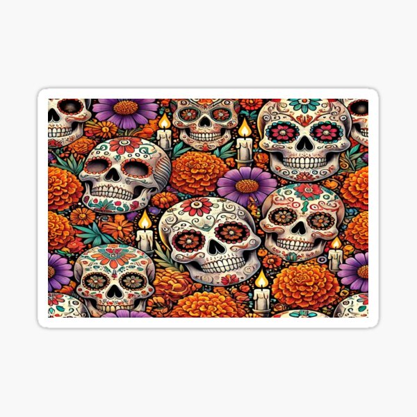 Item preview, Dia de los Muertos Sugar Skull Celebration designed and sold by Magic Of Imagination.