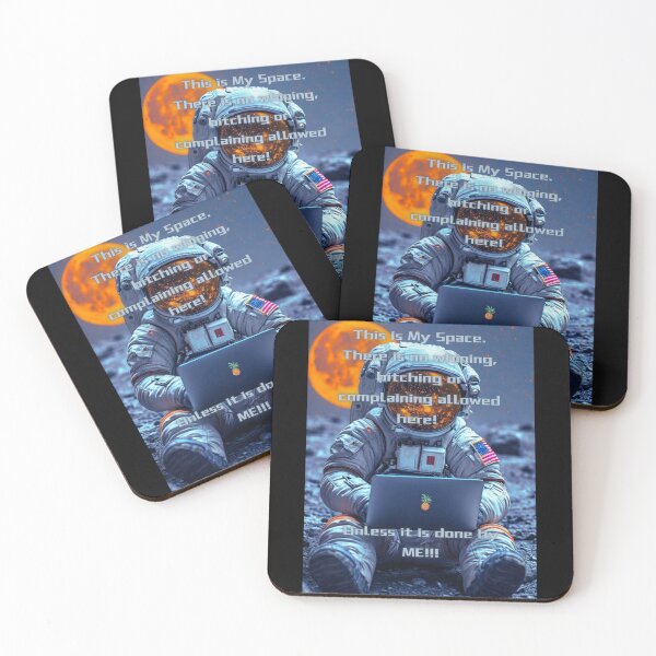 Item preview, My Space, My Rules - Funny Astronaut Art designed and sold by MelissaMelovich.