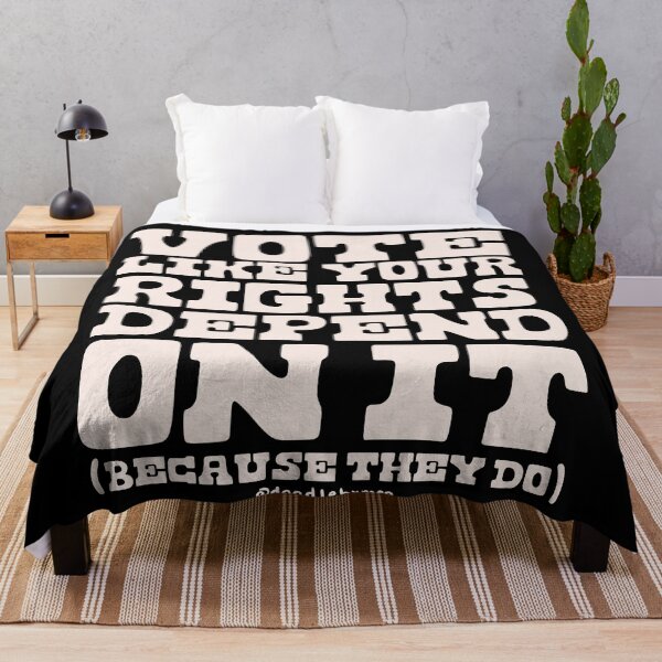 Item preview, Vote Like Your Rights Depend On It in Cream designed and sold by doodlebymeg.