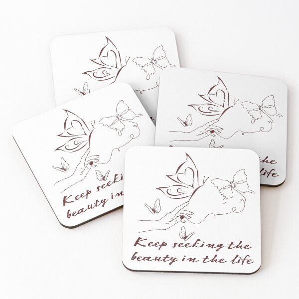 Item preview, Keep Seeking The Beauty In The Life | Hand & Butterflies Art Line  designed and sold by adlkh.