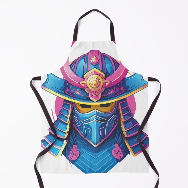 Item preview, Retro Neon Samurai Helmet designed and sold by CosioInc.