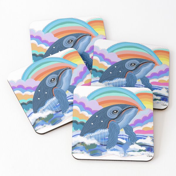 Item preview, Happy Whale designed and sold by TraceyMackieArt.