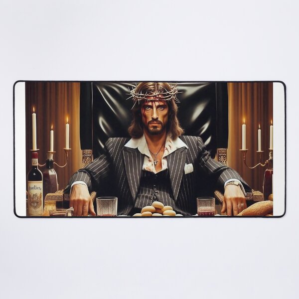 Item preview, V: Warm Color Palette Scarface-inspired Jesus designed and sold by jay-cack.