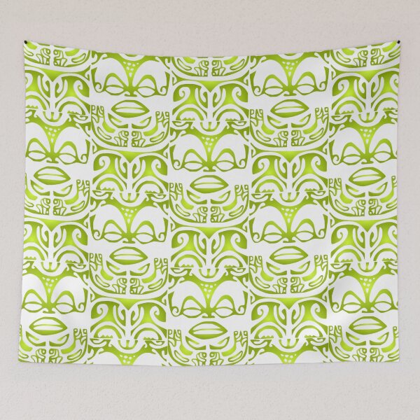 Item preview, TIKI KANE (green) designed and sold by Nesian-Tahiti.
