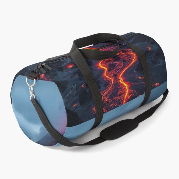 Item preview, The Volcano Erupted with Hot Lava and Black Smoke Covering the Sky - Nature and Disaster Concept (Generative AI) designed and sold by hjian8219.