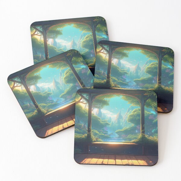 Item preview, Window to the Enchanted Forest: A Tranquil Anime Escape designed and sold by aniscapes.