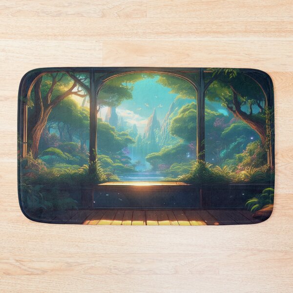 Item preview, Window to the Enchanted Forest: A Tranquil Anime Escape designed and sold by aniscapes.