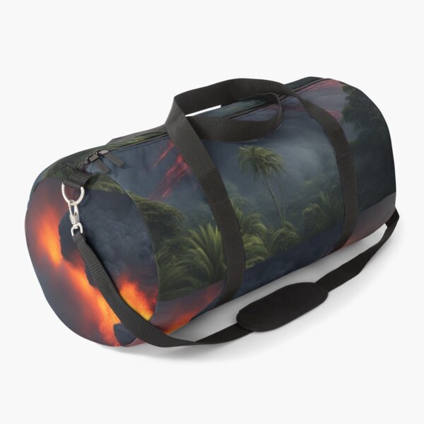 Item preview, The Volcano Erupted with Hot Lava and Black Smoke Covering the Sky - Nature and Disaster Concept (Generative AI) designed and sold by hjian8219.