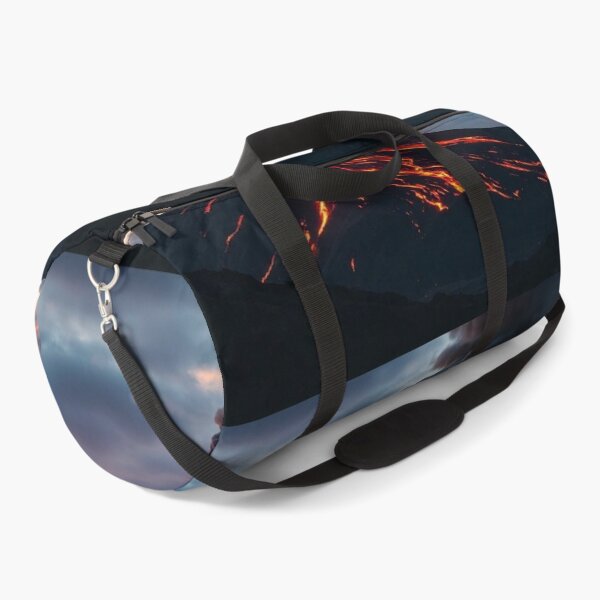 Item preview, The Volcano Erupted with Hot Lava and Black Smoke Covering the Sky - Nature and Disaster Concept (Generative AI) designed and sold by hjian8219.
