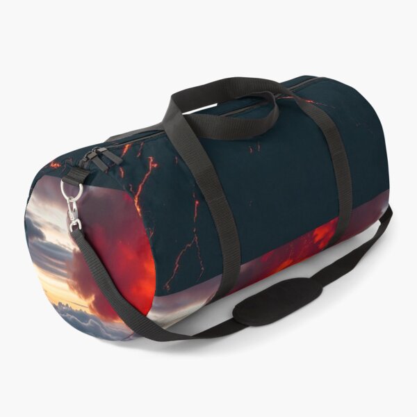 Item preview, The Volcano Erupted with Hot Lava and Black Smoke Covering the Sky - Nature and Disaster Concept (Generative AI) designed and sold by hjian8219.