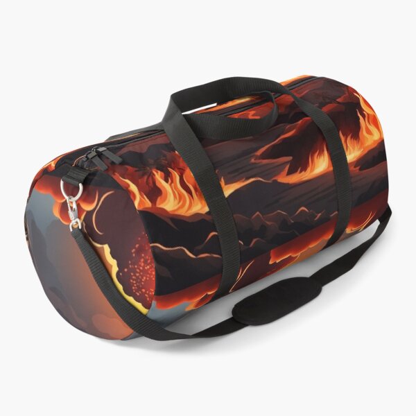 Item preview,  Volcano Eruption Landscape with Lightning - Nature's Fury Concept designed and sold by hjian8219.