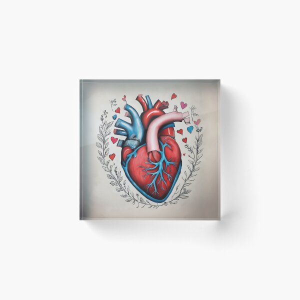 Item preview, heart art painting decor for dr cardio designed and sold by masterAi.