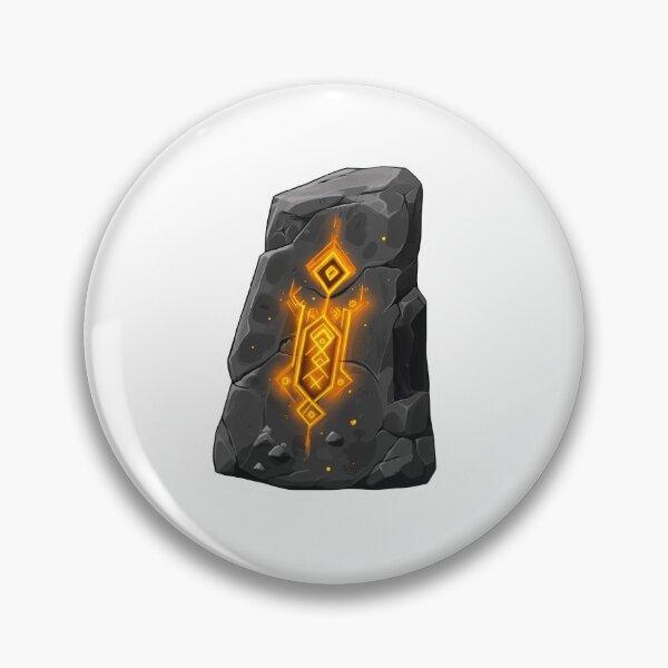 Item preview, Medieval Ancient Gold Healing Rune Stone designed and sold by FireRanger20.