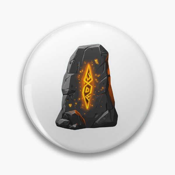 Item preview, ANcient Medieval Gold Healing Rune Stone designed and sold by FireRanger20.